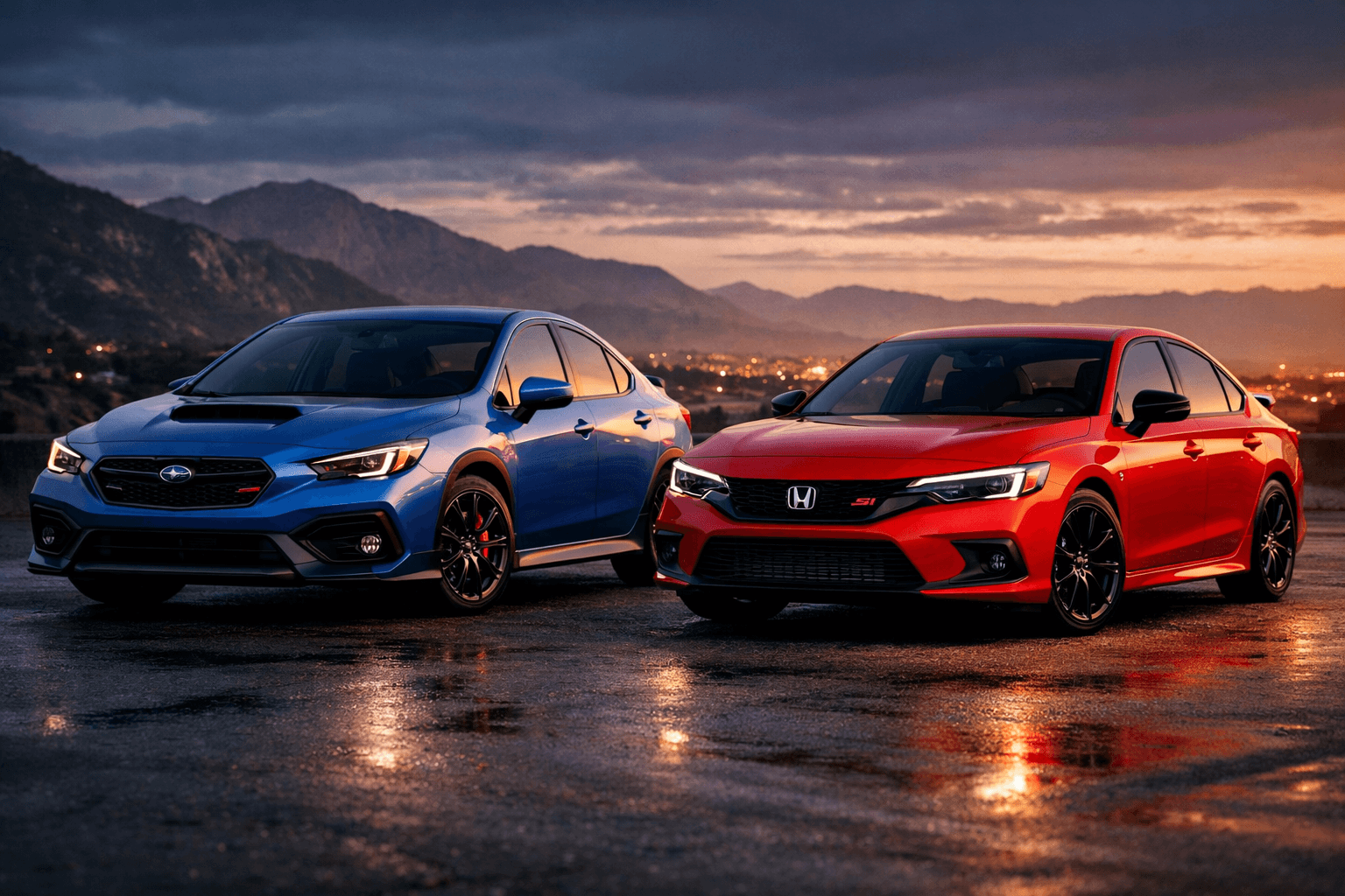 WRX vs Civic Si: Affordable Sport Sedan