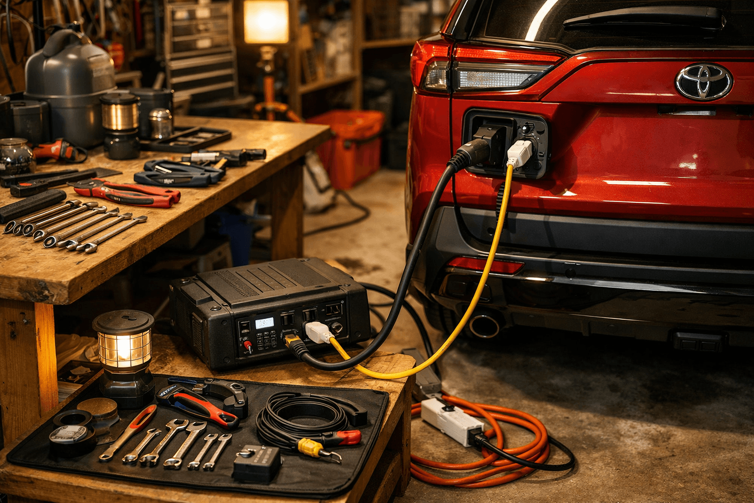 Use Toyota RAV4 PHEV Home Power in Emergencies